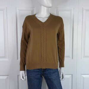 SAINT JAMES women's cashmere and wool tan sweater size 6 like nw!!
